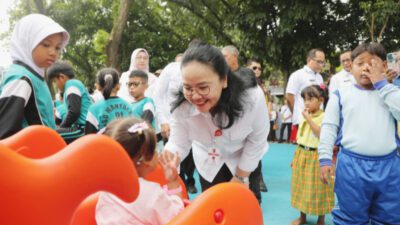 Agustina Wilujeng Pramestuti Resmikan Ruang Bermain Ramah Anak di Abdulrahman Saleh