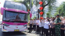 Agustina Lepas 7 Bus Penjemput Pemudik Semarang di Jakarta