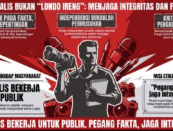 Wartawan Bukan “Londo Ireng”, Pers Tetap Berdiri di Atas Fakta dan Kode Etik