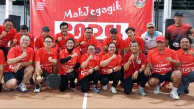 Mak Jegagik Padel Jadi Ajang Guyub Pemkot, Wartawan, dan BUMD Sambut HUT ke-81 RI