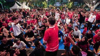 Garuda Menang 2-0, Nobar Timnas di Gubernuran Jateng Hadirkan Suasana Layaknya Stadion