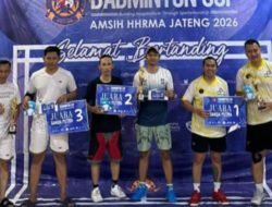Badminton Cup AMSIH HHRMA Jateng, Cara Hotelier Jaga Kekompakan Lewat Sportivitas